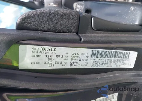 2016 Jeep Grand Cherokee Laredo из США, поврежденный, VIN 1C4RJEAG0GC382715